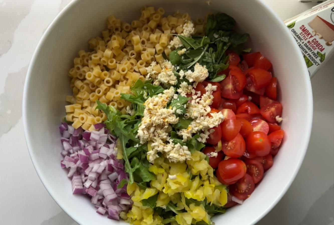 Salade de pâtes au hachoir
