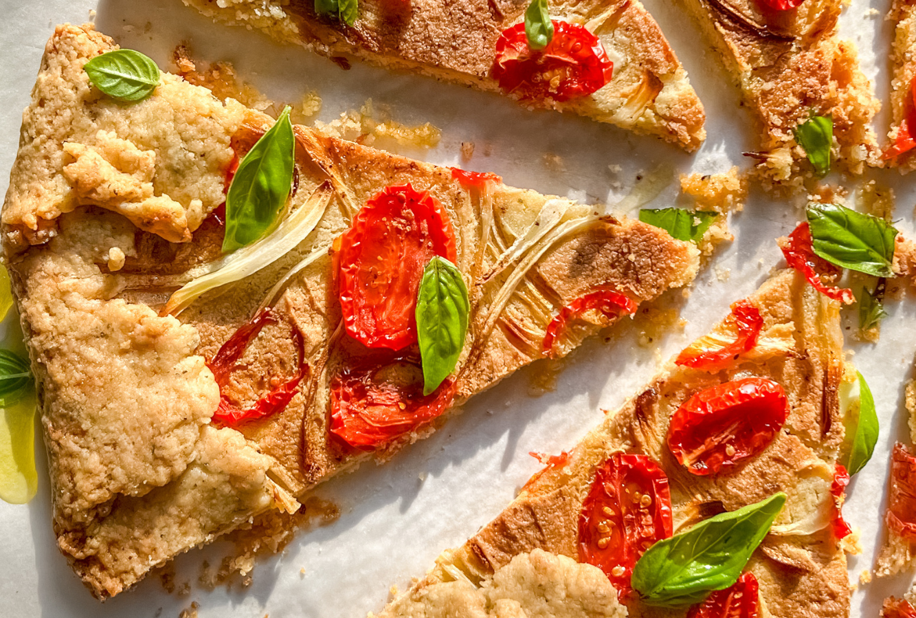 Galette de tomates végétalienne