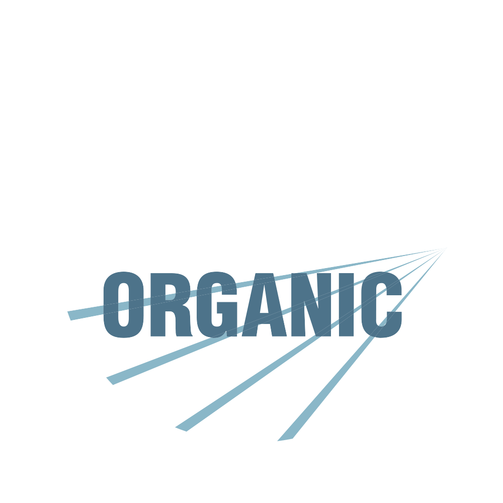 Logo biologique USDA blanc et bleu