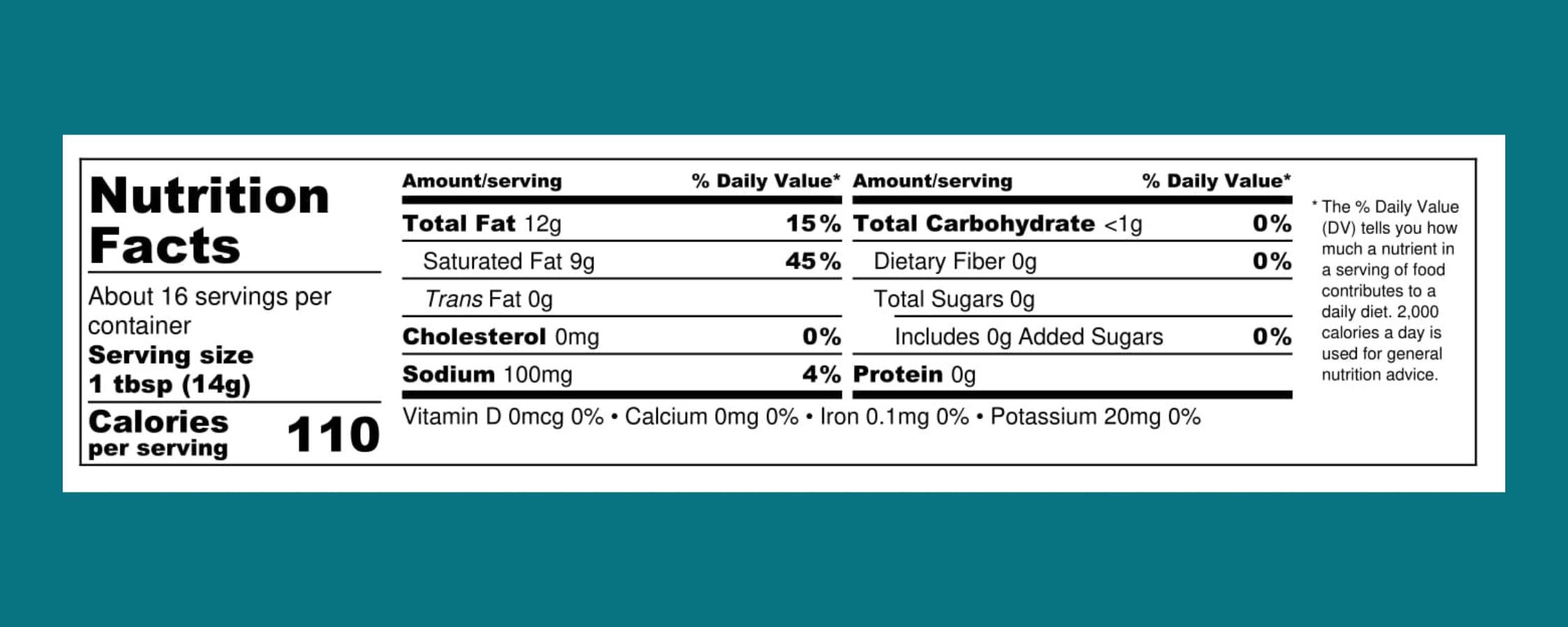 Salted Original Cashew Vegan Butter Nutrition Facts (beurre de cajou végétalien salé) Fond turquoise